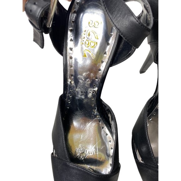 BCBG Black Double Ankle Strap 5.5” Platform Stiletto Size 8 - Picture 8 of 16